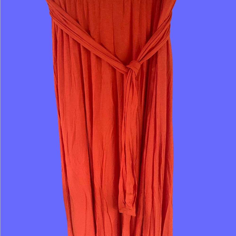 Orange Maxi skirt